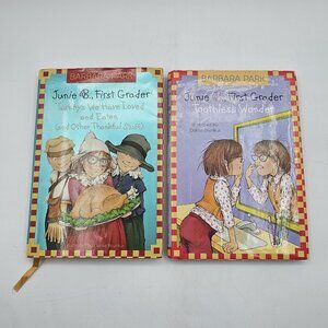 Junie B. Jones Turkeys We Have Loved & Toothless Wonder Books Hardcover Lot of 2